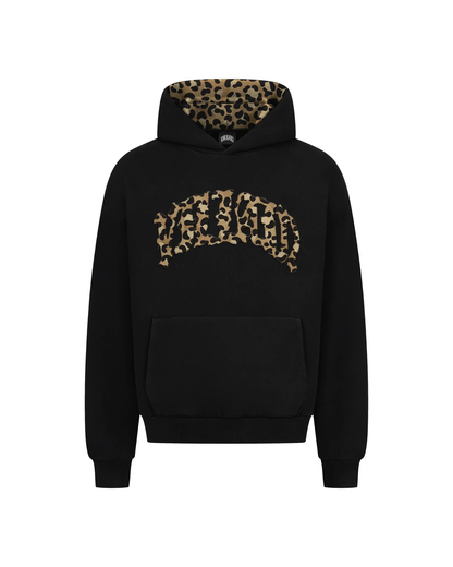 BLACK LEOPARD HOODIE